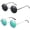 2 Pack Black+green, variant on 2 pack Hippie Round Sunglasses for Women Men Small Circle Sun Glasses Polarized Protection