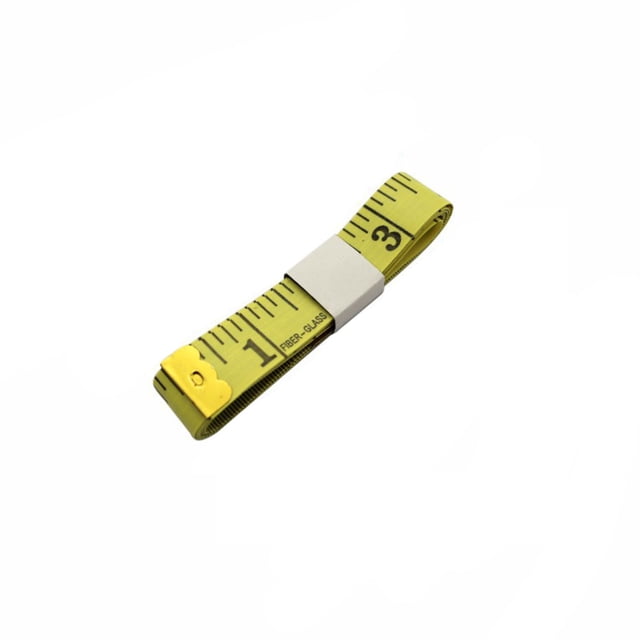 Soft Tape Measure Double Scale Body Sewing Flexible Ruler for Weight Loss Medical Body Measurement Sewing Tailor Craft Vinyl Ruler, Has Centimetre Scale on Reverse Side 60-inch,Yellow,60*0.8in
