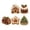 F, variant on 6 Piece DIY Diamond Painting Fridge Magnets Kit Pearl Decor Craft Set with Christmas Holiday Character and Tree Designs