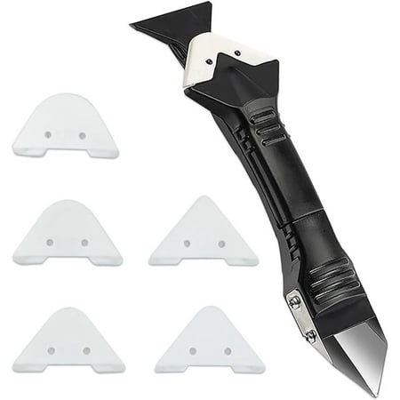 

Caulking Tool Kit 3 in 1 Caulk Remover Tool Stainless Steelhead for Bathroom Floor Window Sink Joint