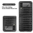 thumbnail image 5 of Funda Cocodrilo Compatible con Samsung Galaxy Z Flip 4, Pc Frame+ Funda Protectora Cuero Pu Aespa kaili Sencillez, 5 of 5