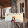 thumbnail image 4 of Freedom Pomeranian on Independence Day 4th of July Landscape Wood Sign Pom Dog Lover Gifts Hanging Wall Home Decor - 01005, 4 of 5