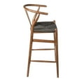 thumbnail image 6 of Pemberly Row Danish Design Bar Height Stool in Walnut and Black, 6 of 7