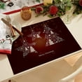 thumbnail image 2 of Harpily Napperons Promotionnels Imperméables Rouges de Noël pour Table à Manger 32 X 21 cm Saisonnier Hiver Flocons de Neige Vacances Lavables, 2 of 4