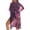 Purple-Raven Cherry Blossom, variant on SCRAWLGOD Raven Skull Moon Print Kimono Swimsuit Coverup Flowy Open Front Beach Cover Up Soft Breathable Bathing Suit Cover Up for Women