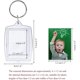 thumbnail image 5 of 25 llaveros de fotos, llavero de fotos transparente, llavero rectangular personalizado, llaveros acrílicos para insertar fotos, Halloween, Navidad, día de San Valentín (46 x 32 mm) ER, 5 of 5