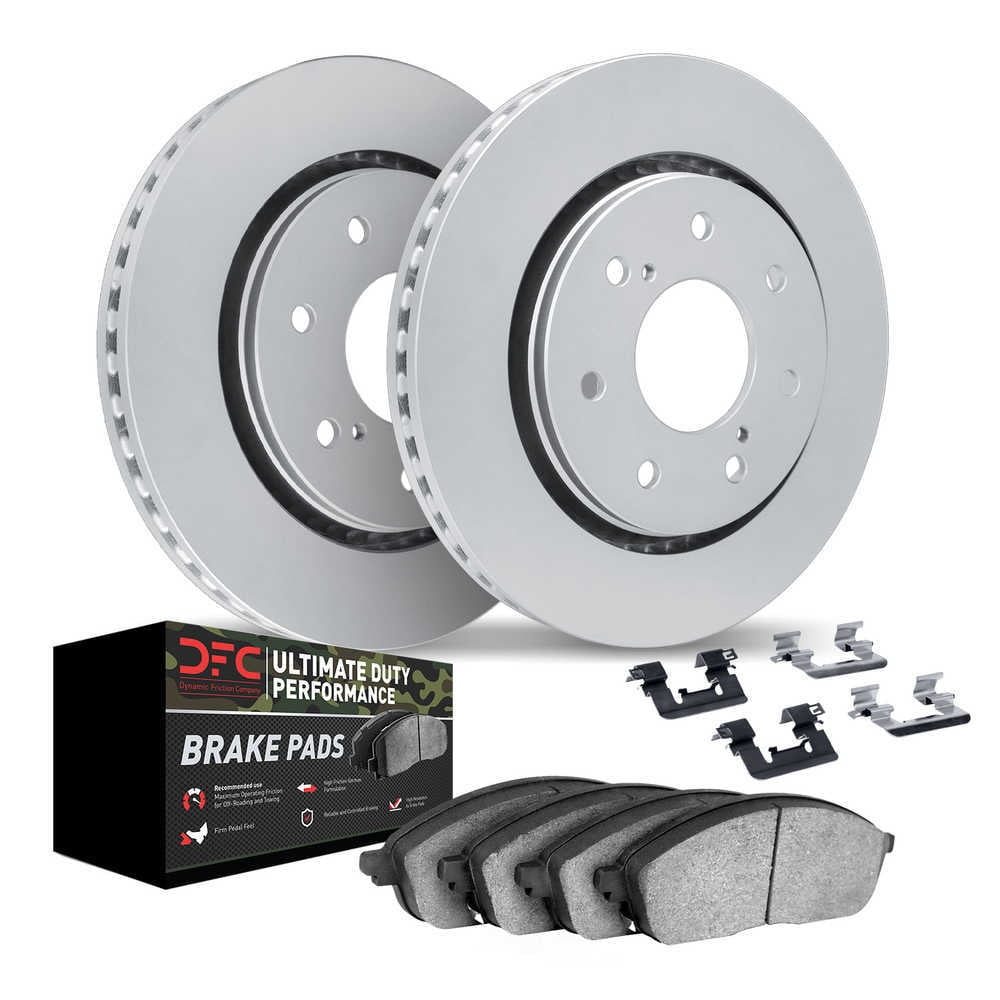 Dynamic Friction Company 4412-54068 DFC Geospec Rotors with Ultimate Duty Performance Brake Pads