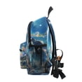thumbnail image 4 of FORMRS School Backpack with Front Zippered Pocket 12" Student Travel Daypack, Floral Moon, 4 of 6
