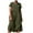 Army Green-01, variant on STETMN Women Summer Formal Dresses 2025 Loose Cotton and Linen Round Neck Half Sleeve Midi Dress