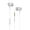 White, variant on Pebbuoy In-Ear Earphones 5D Surround Sound with Microphone High-Quality Audio 3.5mm Interface Earbuds for Mobile Phones And Computers