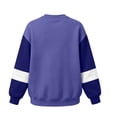 thumbnail image 3 of qafoshin Mens Color Block Crew Neck Long Sleeve Pullover Tops, Fashion Basic Regular Fit Casual Sweatshirts, 3 of 5