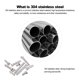 thumbnail image 4 of Tornillo Irfora Tornillo hexagonal exterior de acero inoxidable DIN933 304 Irfora Tornillo, 4 of 7