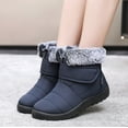 thumbnail image 3 of Juosiy Womens Snow Boots Furry Lined Warm Slip On Ankle Booties Outdoor Water-proof Non Slip Work Shoes, 3 of 3