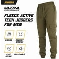 thumbnail image 5 of Ultra Performance 3 Pack Mens Sweatpants, Fleece Cargo Joggers for Men with Pockets, 5 of 6