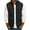 Black, variant on Men Autumn and Winter Solid Color Atmosphere Comfortable All-match Vest Cotton Jacket