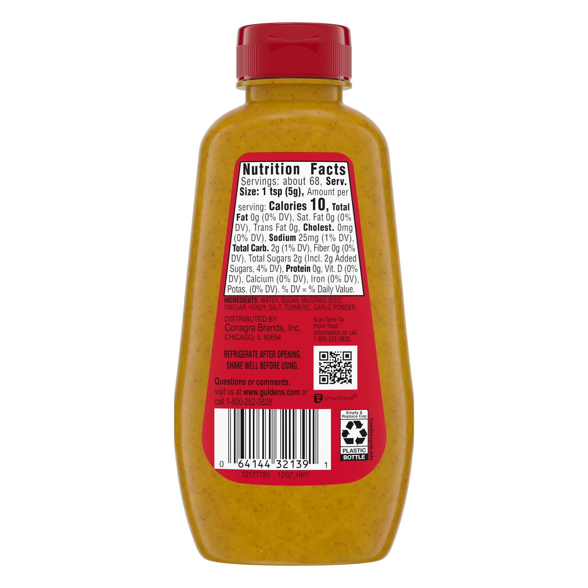Gulden's Honey Mustard Squeeze, 12 oz.