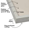 thumbnail image 5 of Americanflat 8x10 Shadow Box Frame with Shatter-Resistant Glass Front Silhouette Collection Case - Grey, 5 of 7