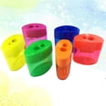 thumbnail image 4 of MasteelfCA 12pcs Pencil Sharpener Two Hole Pencil Sharpener Creative Stationery School Prize for Children Kids (Random Color), 4 of 7