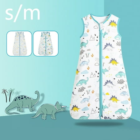 

Fyeme Sleeveless Baby Sleeping Bag Baby Swaddle Sack Baby Wearable Blanket Sleeping Sack Adjustable Length Infant Sleep Bag Super Soft and Warm Baby Nightgown