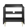 thumbnail image 6 of Vanity Cabinet (Sink not included), Black Gold, Wood, Metal, Hotel Bedroom Bathroom, Modern Contemporary HB35985, 6 of 9