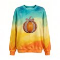 thumbnail image 4 of qafoshin Halloween Sweatshirts for Women Oversized Crew Neck Long Sleeve Printed Shirts Cute Pullover Plus Size Tops, 4 of 5