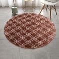 thumbnail image 1 of Round Rugs Soft Comfortable Fluffy Shaggy High Pile Rug For Living Room Bedroom, 1 of 5