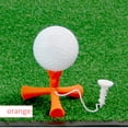 thumbnail image 1 of Tees De Golf Trípode de 6 garras Tees Campos de prácticas Soporte telescópico para pelotas de golf (naranja), 1 of 5