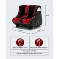 thumbnail image 4 of Furninear Shiatsu Kneading Rolling Vibration Heating Foot Massager , Red, 4 of 5