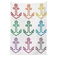 thumbnail image 3 of Ambesonne Anchor Tablecloth Rectangular Table Cover, Anchors Sailing Crusie, 60"x90", Multicolor, 3 of 4