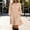 Khaki, variant on YTCAMLO Plus Size Fall Dresses for Women Casual Ruched Crew Neck Midi Dress Puff Long Sleeve A Line Dress High Waist Casual Dress