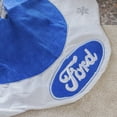 thumbnail image 2 of Northlight 21.5" Blue and White Ford Scalloped Mini Christmas Tree Skirt, 2 of 4