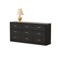 thumbnail image 6 of Miscoos 9 Drawer Dresser, 62.9" Large Deep Chest of Drawers,Wooden Dresser Storage Cabinet with 9 Drawers for Bedroom, Long Black Dressers for Living Room, Hallway,Nursery, 6 of 8