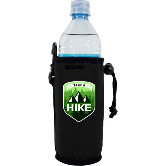 Take A Hike Neoprene Water Bottle Coolie (Black)