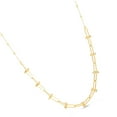 thumbnail image 3 of JewelStop 14K Yellow Gold Diamond Cut/Textured Finish Jax Bead Chain Necklace with Lobster Clasp - 18", 3 of 6