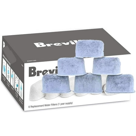 Replacement Breville Water Filter for Coffee Espresso Maker BWF100  6 Count
