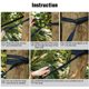 thumbnail image 3 of Hamaca de camping portátil doble y Hamacas individuales con 2 correas para árboles, hamacas de paracaídas para senderismo, viajes, color negro, 3 of 5