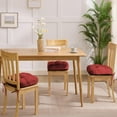 thumbnail image 5 of Chair Cushions for Dining Chairs, Dining Chair Cushions, Tufted Indoor Chair Pads with Ties & Non Slip Backing, Seat Cushions for Kitchen Chairs 16.5” x 16.5” x 3.5”, Set of 4, Red, 5 of 14