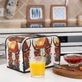thumbnail image 5 of Toaster Covers 2 Slice, Western Desert Cactus Ram Skull Waterproof Bread Machine Cover Fits for Standard 2 Slice Toasters, Home Decor Toaster Protection with Hanging Rope, 5 of 7