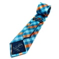 thumbnail image 4 of Scott Allan Men's Turquoise and Orange Necktie | Standard Size 3.3" Adult Tie, 4 of 7