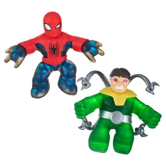 Heroes Of Goo Jit Zu Marvel Versus Pack - 2 Exclusive Marvel Heroes 4.5" Tall Action Figures, Ultimate Spider-Man Versus Doctor Octopus, Boys, Ages 4