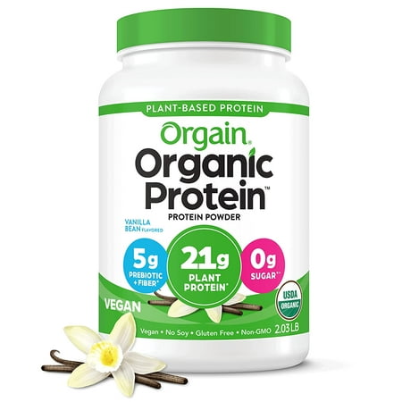 UPC 851770003254 product image for Orgain Organic Vegan 21g Protein Powder  Plant Based  Vanilla Bean 2.03lb | upcitemdb.com