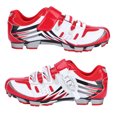 thumbnail image 4 of Men's Adult Red Mountain Bike Shoes, Size 41, SPD System for Anti-Slip Grip, Breathable Cycling footwear, 4 of 8