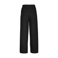 thumbnail image 5 of fatyb Women's Wide Leg Sweatpants Pleated High Waist Casual Pants Loose Comfy Sweat Pants with Pockets, 5 of 6