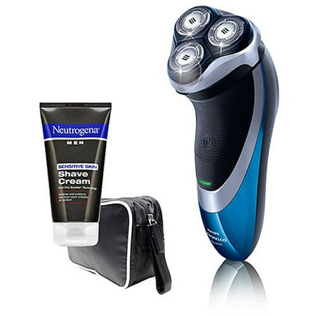 Philips Norelco PowerTouch Electric Razor with Bonus Neutrogena Cream & Travel Case (Instant Coupon Applied)