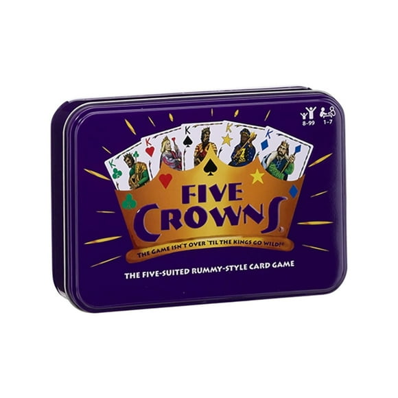 Five Crowns Card Game Fun and Engaging Five-Suited Rummy Game for Family and Friends, Ages 8 and Up