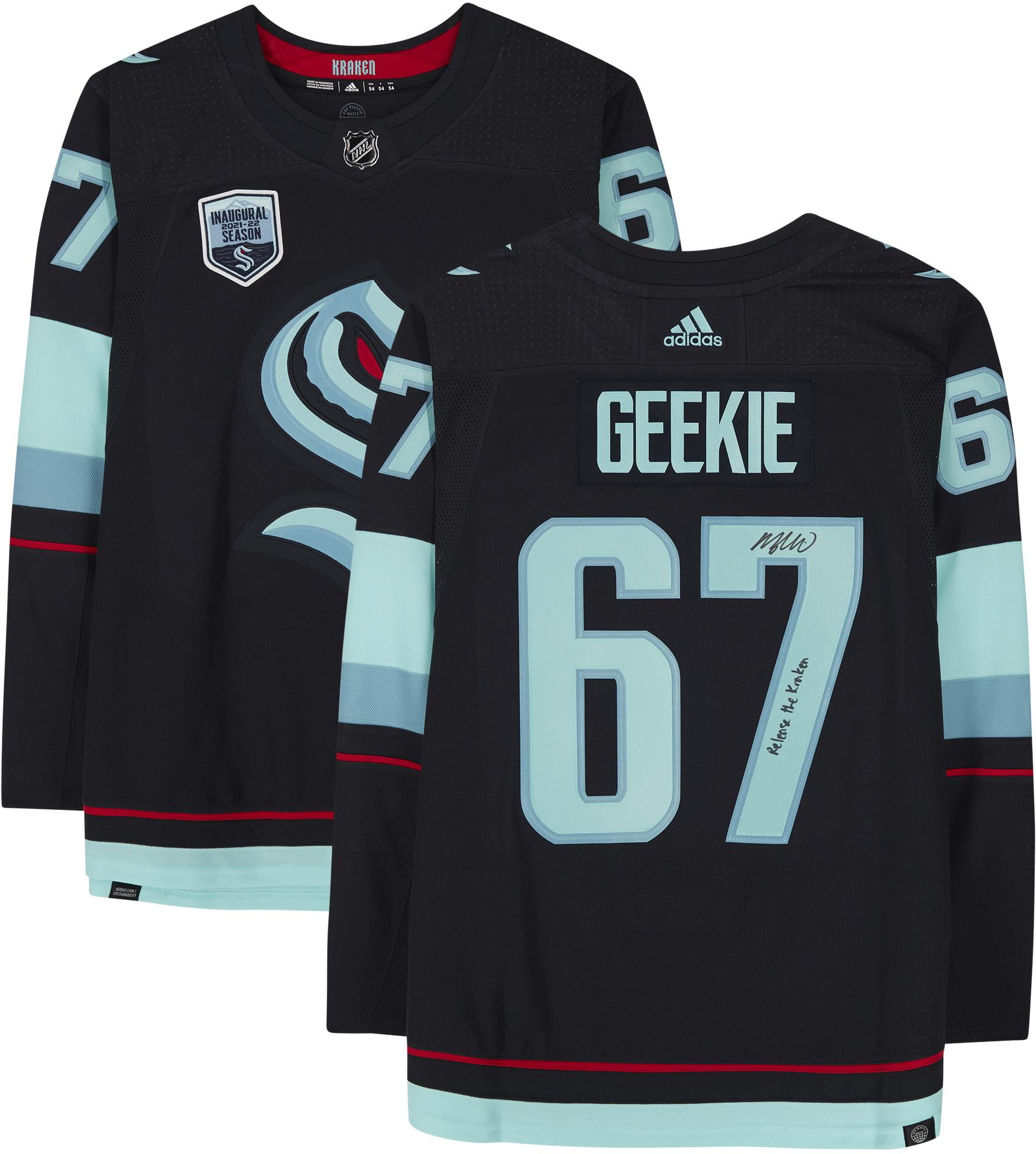 Morgan Geekie Seattle Kraken Autographed Navy Adidas Authentic Jersey with  "Release The Kraken" Inscription - Fanatics Authentic Certified -  Walmart.com
