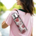 thumbnail image 6 of 20 Oz Pioneer Flower Coffee Tumbler Double Wall Insulated Stainless Steel Water Bottle | Metal Reusable Thermoses Flask with Cup Cap | Leak & Sweat Proof with Anti-Dust Lid, 6 of 7