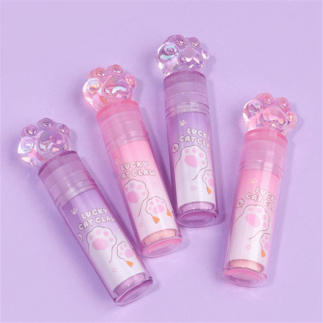 Cat Erasers, Cute Erasers Erasers for Kids Pink Erasers Kawaii Erasers Lipstick Eraser Retractable Eraser