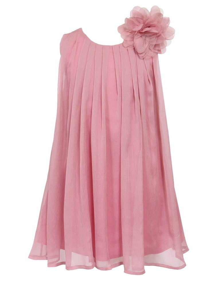 dusty rose chiffon dress