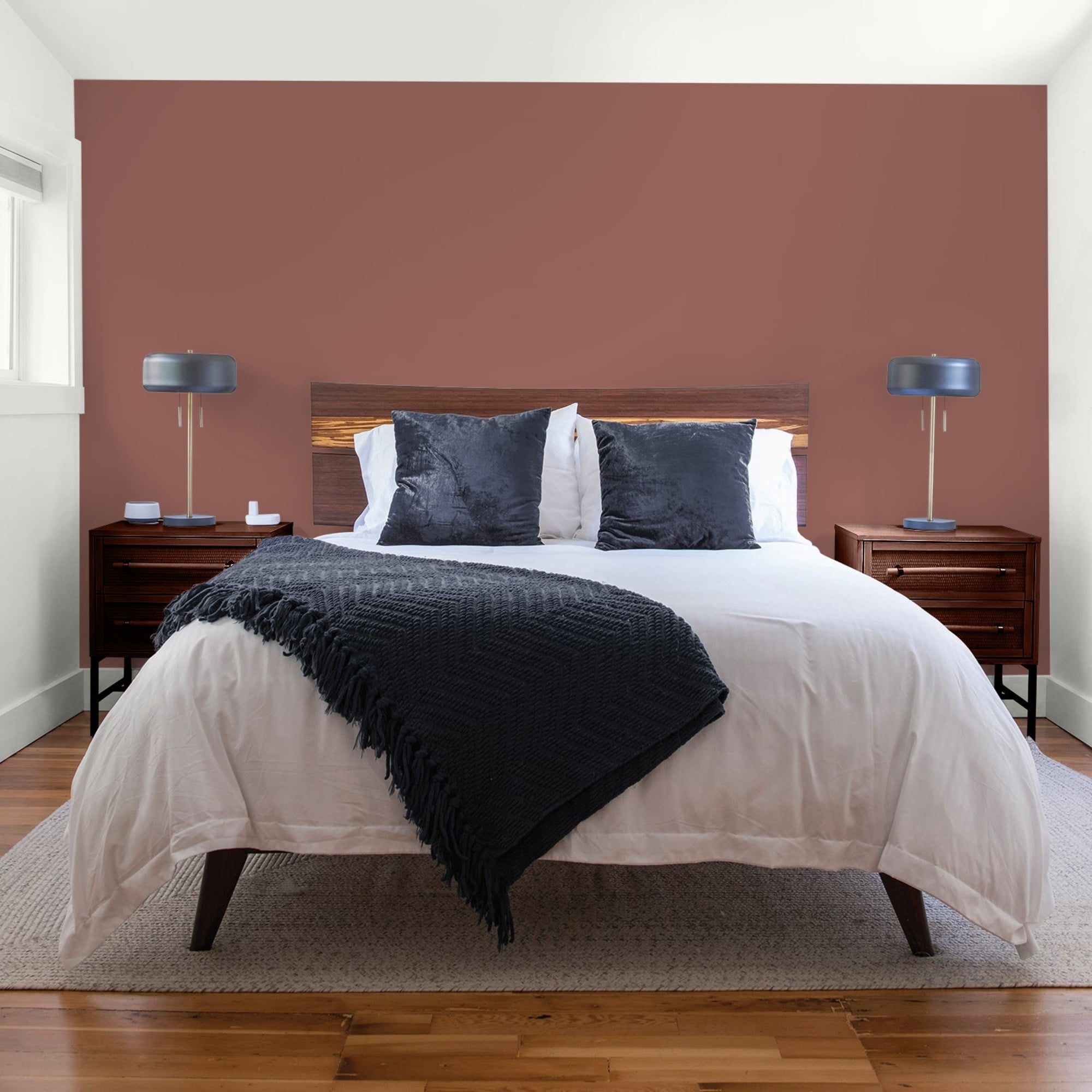Glidden HEP Raspberry Truffle / Red, Flat Interior Paint with Primer, 1 Quart